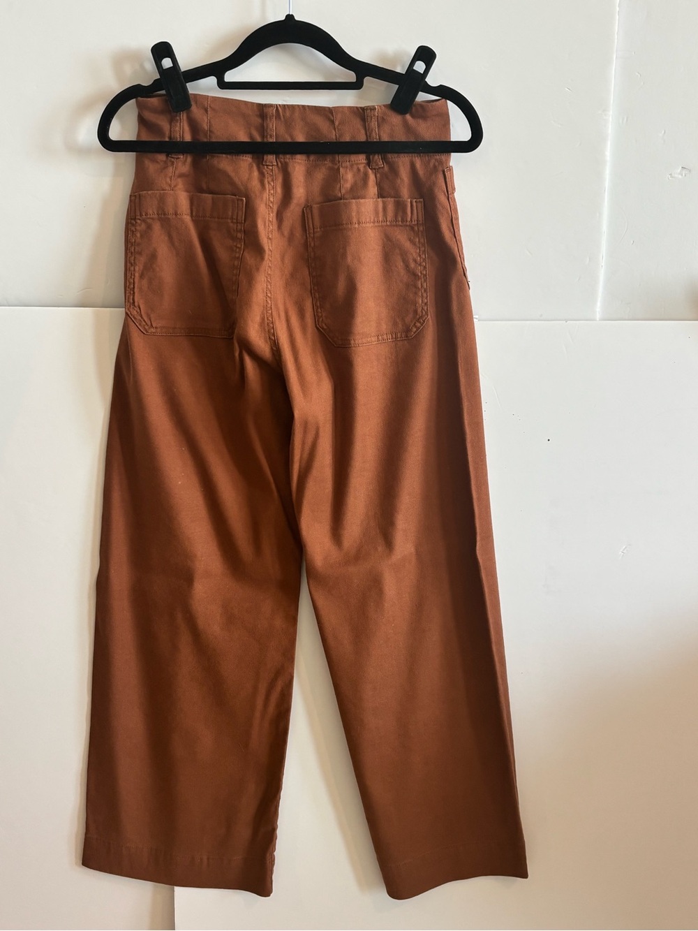 Anthropologie Maeve Burnt Orange Cotton Pants NWT - Picture 2 of 4